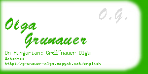 olga grunauer business card
